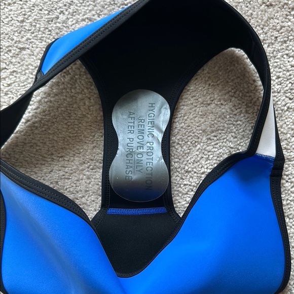 Triangl Swimwear Blue/Yellow/White Bikini XS Top, M Bottoms - Picture 10 of 13